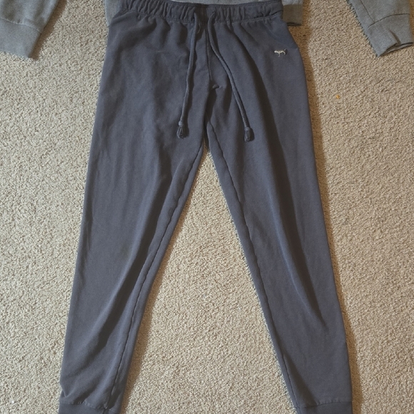 PINK Victoria's Secret Gray Hoodie and Joggers Set - Picture 3 of 3